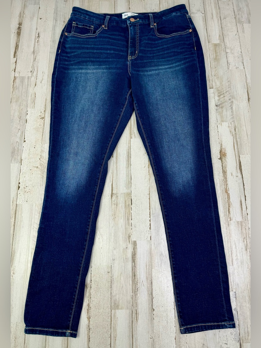 BKE Buckle Gabby Jeans Womens 32x31.5 Blue Denim Stretch Curvy Skinny Fit